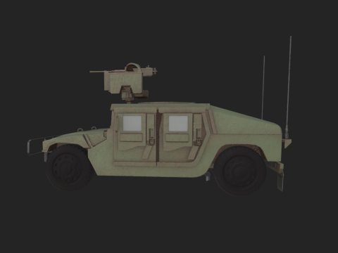 HMMWV Modello 3D