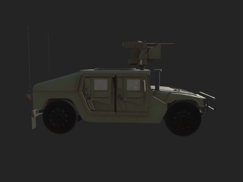 HMMWV Modello 3D