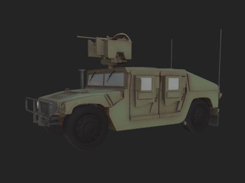HMMWV Modello 3D