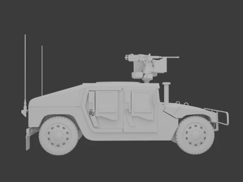 HMMWV Modello 3D