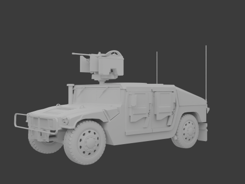 HMMWV Modello 3D