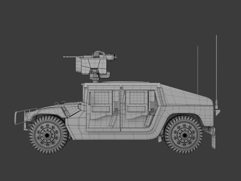 HMMWV Modello 3D