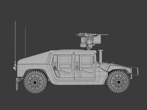 HMMWV Modello 3D