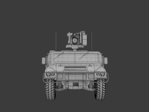 HMMWV Modello 3D