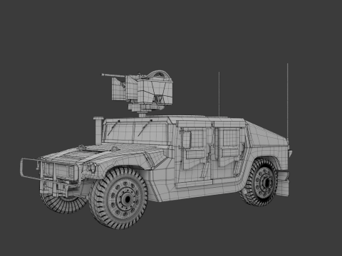 HMMWV Modello 3D