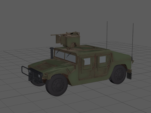 HMMWV Modello 3D