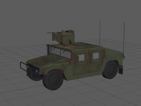 HMMWV Modello 3D