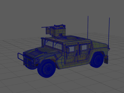 HMMWV Modello 3D