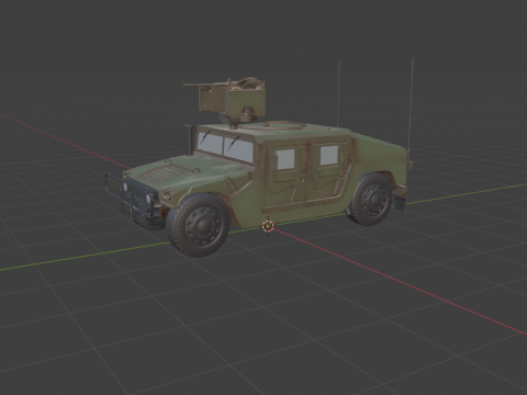HMMWV Modello 3D