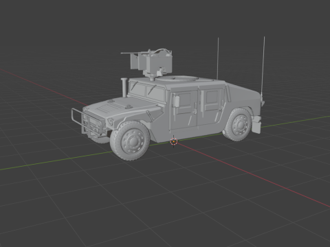 HMMWV Modello 3D