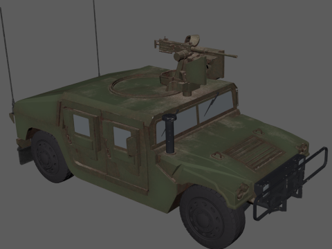HMMWV Modello 3D