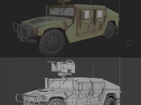 HMMWV Modelo 3D