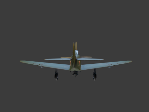 Soviet Fighter Plane Airacobra 3Dモデル