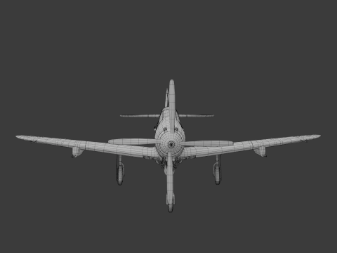Soviet Fighter Plane Airacobra 3Dモデル