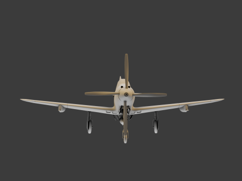 Soviet Fighter Plane Airacobra 3Dモデル