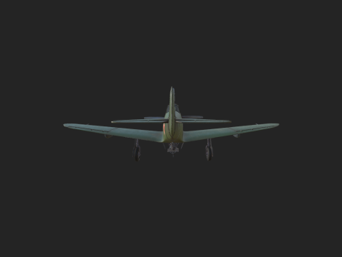 Soviet Fighter Plane Airacobra 3Dモデル