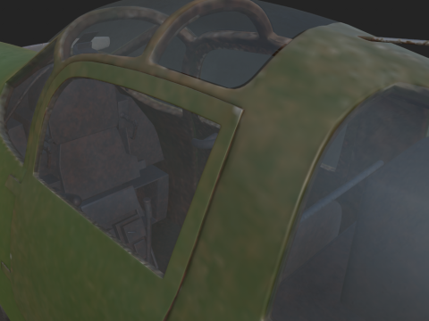 Soviet Fighter Plane Airacobra 3Dモデル