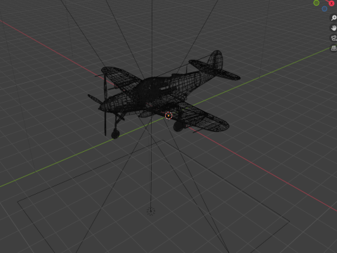 Soviet Fighter Plane Airacobra 3Dモデル
