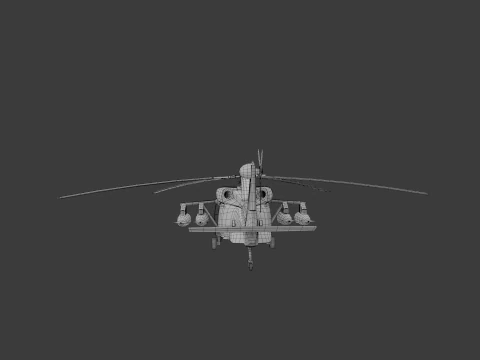 USA military helicopter black hawk 3D Model