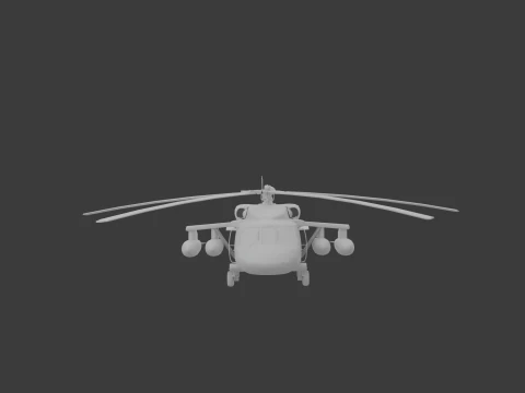 USA military helicopter black hawk 3D Model
