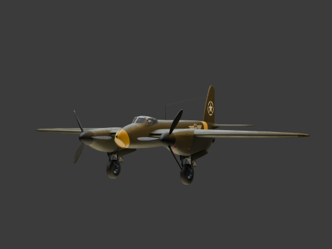 American Fighter Aircraft 3D Модель