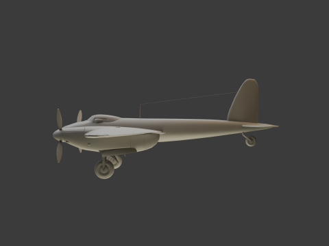 American Fighter Aircraft 3D Модель