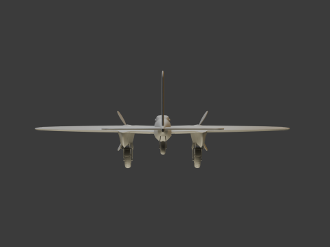 American Fighter Aircraft 3D Модель