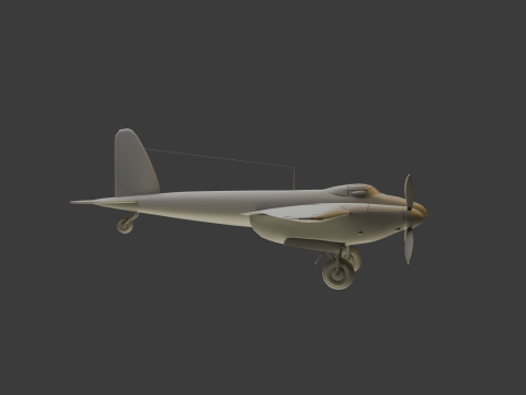 American Fighter Aircraft 3D Модель