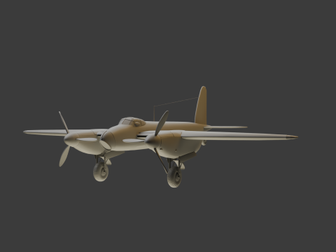 American Fighter Aircraft 3D Модель