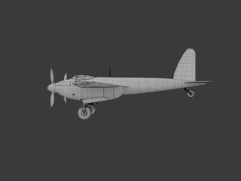 American Fighter Aircraft 3D Модель