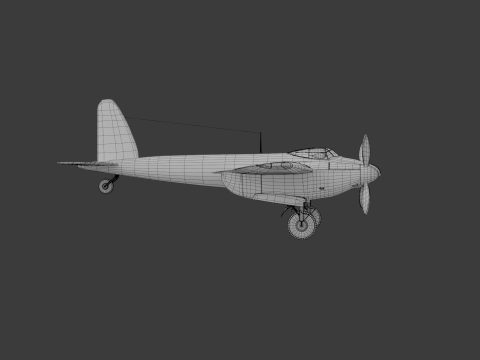 American Fighter Aircraft 3D Модель
