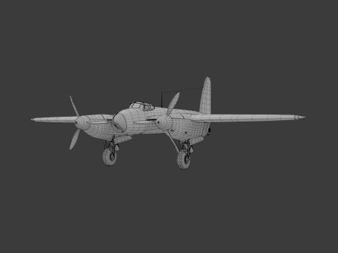 American Fighter Aircraft 3D Модель