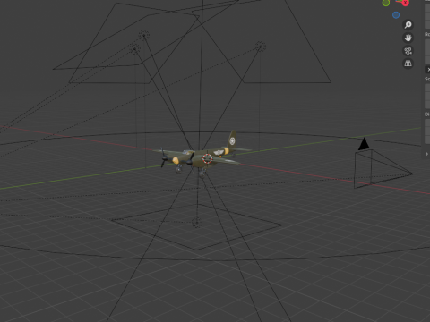 American Fighter Aircraft 3D Модель