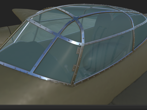 American Fighter Aircraft 3D Модель