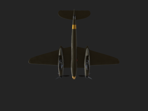 American Fighter Aircraft 3D Модель