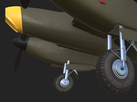 American Fighter Aircraft 3D Модель