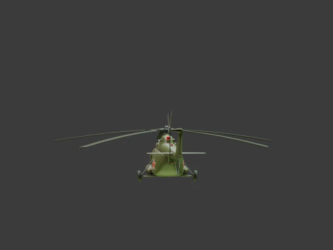 Helic&oacute;ptero Mi-8 da For&ccedil;a A&eacute;rea Russa Modelo 3D
