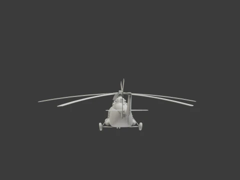Helic&oacute;ptero Mi-8 da For&ccedil;a A&eacute;rea Russa Modelo 3D