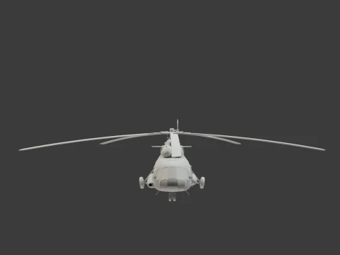 Helic&oacute;ptero Mi-8 da For&ccedil;a A&eacute;rea Russa Modelo 3D