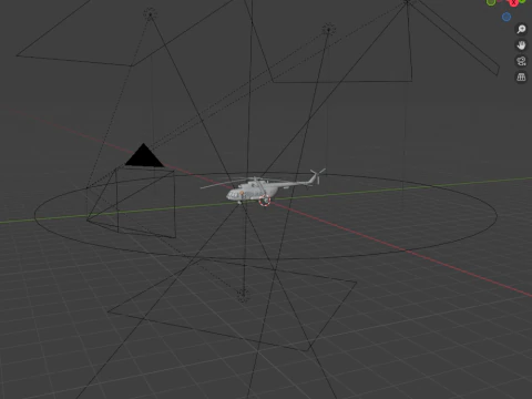 Helic&oacute;ptero Mi-8 da For&ccedil;a A&eacute;rea Russa Modelo 3D