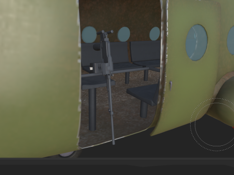 Helikopter Angkatan Udara Rusia Mi-8 Model 3D