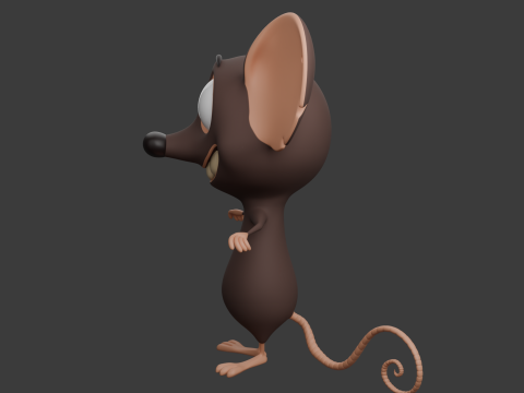 Kreskówka mysz 02 Model 3D