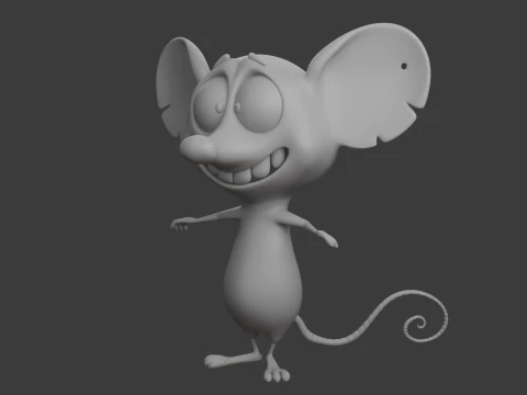 Topo cartone animato 02 Modello 3D