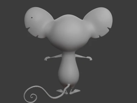 Topo cartone animato 02 Modello 3D