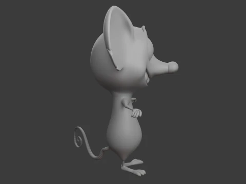 Topo cartone animato 02 Modello 3D