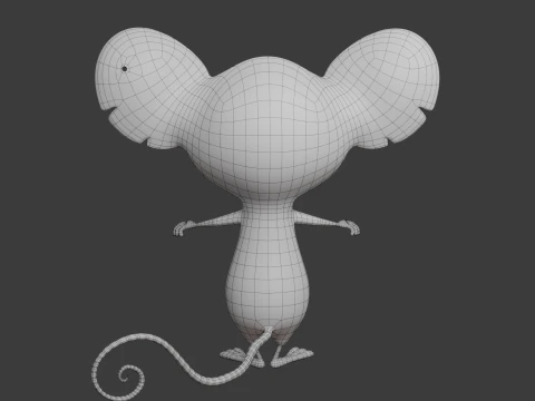 Topo cartone animato 02 Modello 3D