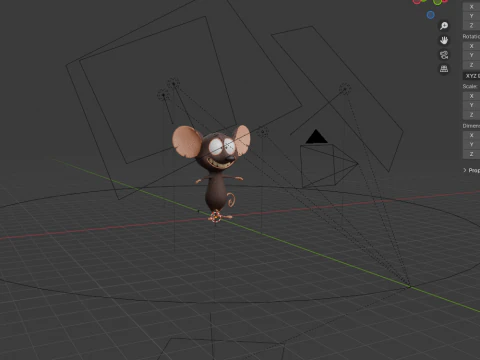 Topo cartone animato 02 Modello 3D