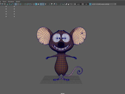Topo cartone animato 02 Modello 3D
