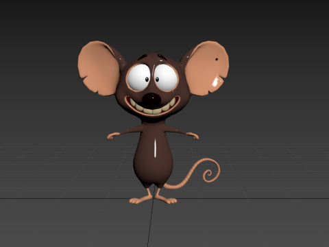 Kreskówka mysz 02 Model 3D