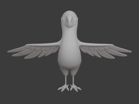 loro, caricatura Modelo 3D